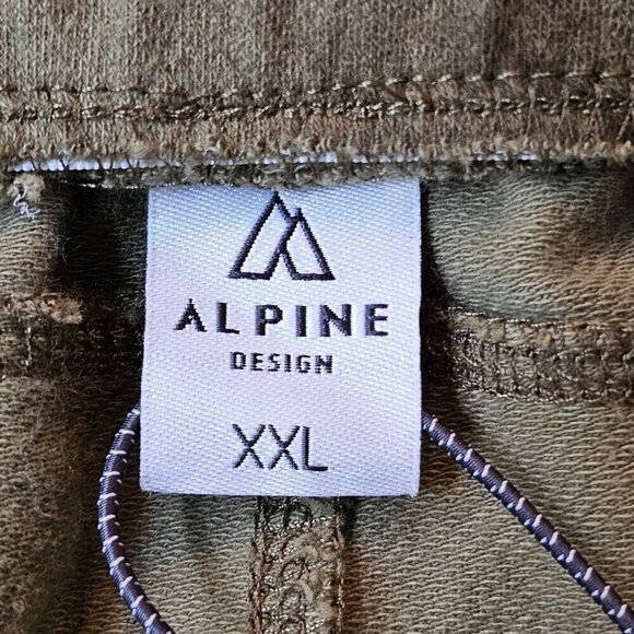 Alpine Design XXL Olive Green Tie-Dye Shorts - Picture 3 of 10